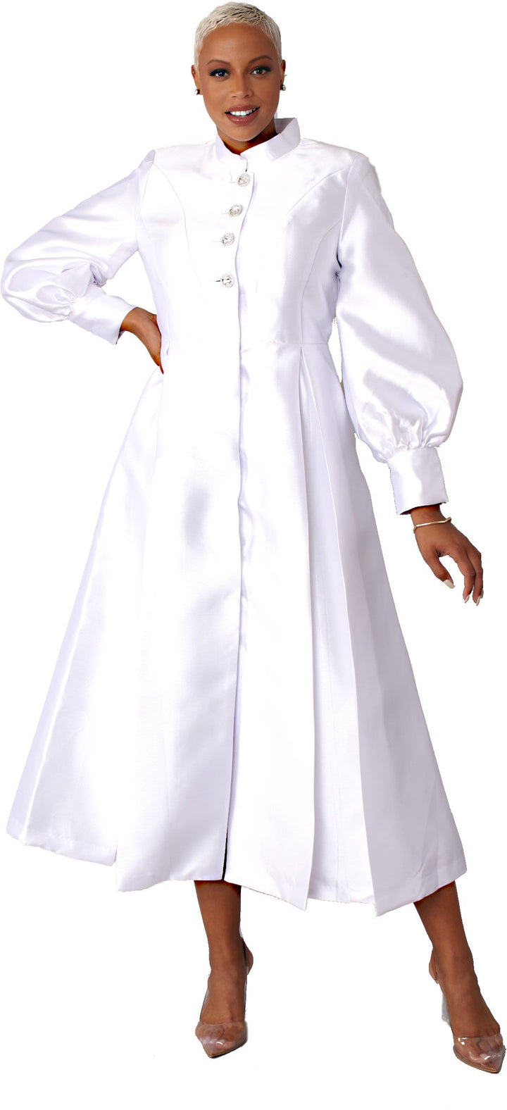Two-Toned Woven Cassock Robe- 4802