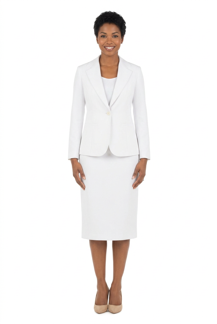 4pc Suit Set - Jkt, Cami, Skirt, Pants-Plus