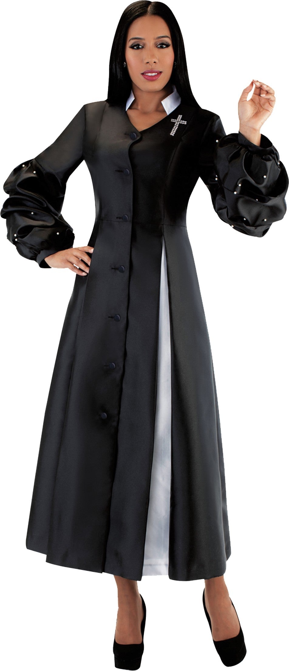 Women’s Plus Size Modern Cassock Robe -4730W
