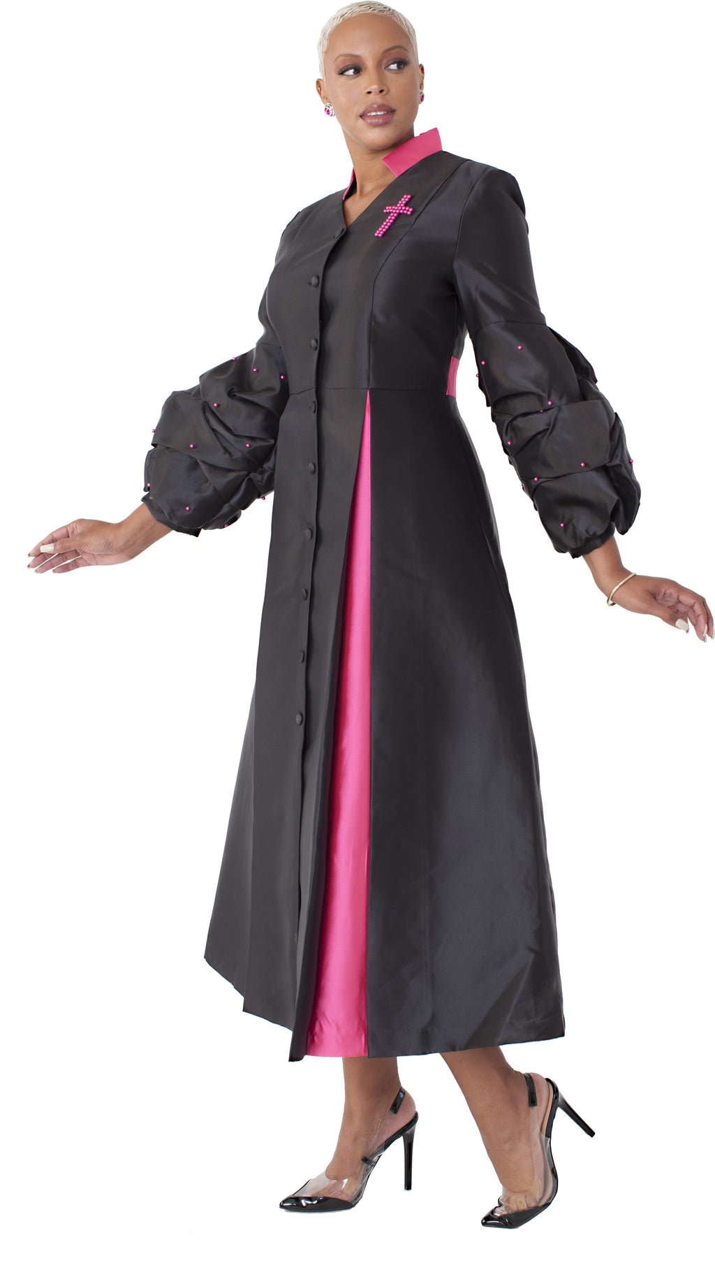 Women’s Plus Size Modern Cassock Robe -4730W